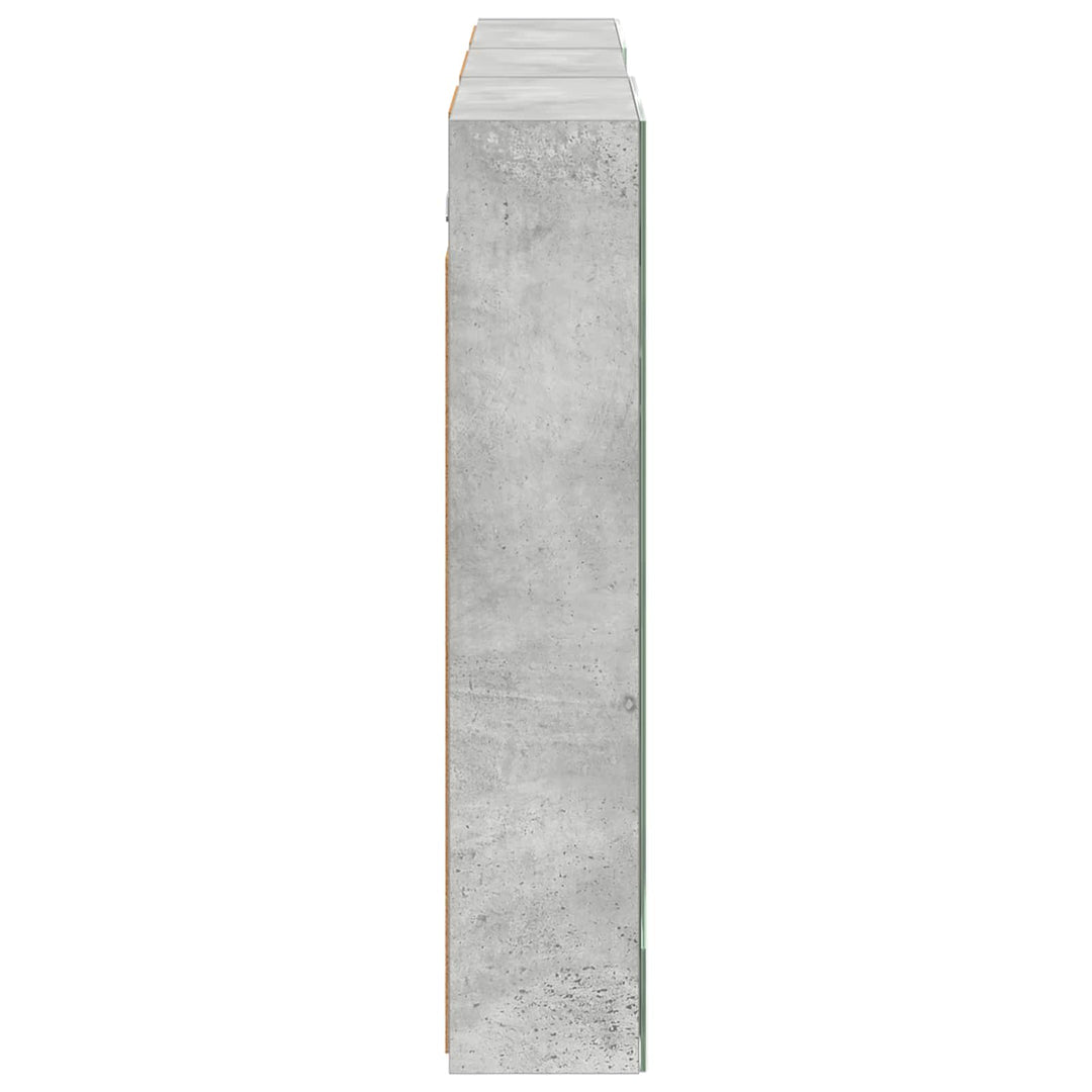 Badeværelsesskabsæt 3 pcs 140 x 14,5 x 70 cm Konstrueret træ