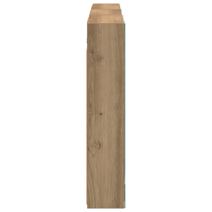 Badeværelsesskabsæt 3 pcs 140 x 14,5 x 70 cm Konstrueret træ