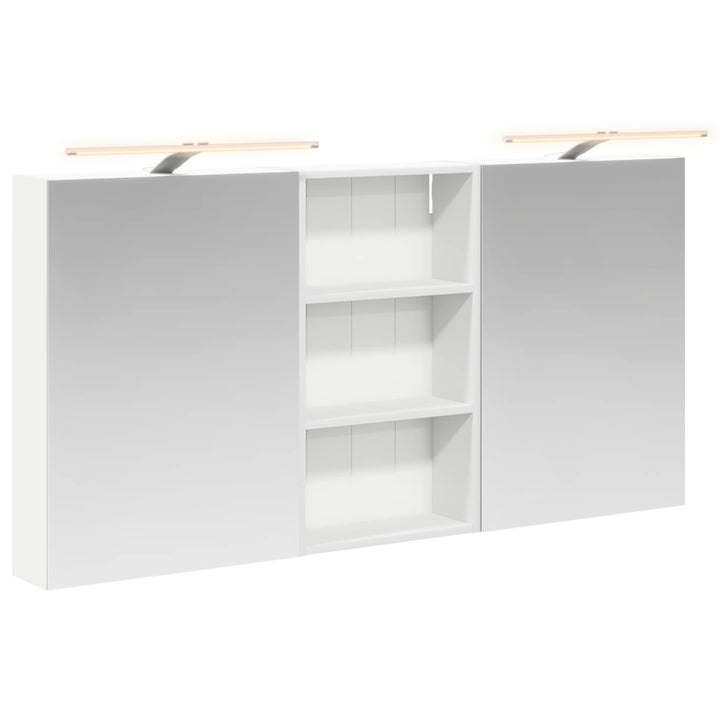 Badeværelsesskabsæt 3 pcs 140 x 14,5 x 70 cm Konstrueret træ