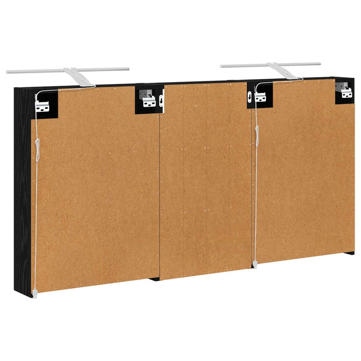Badeværelsesskabsæt 3 pcs 140 x 14,5 x 70 cm Konstrueret træ