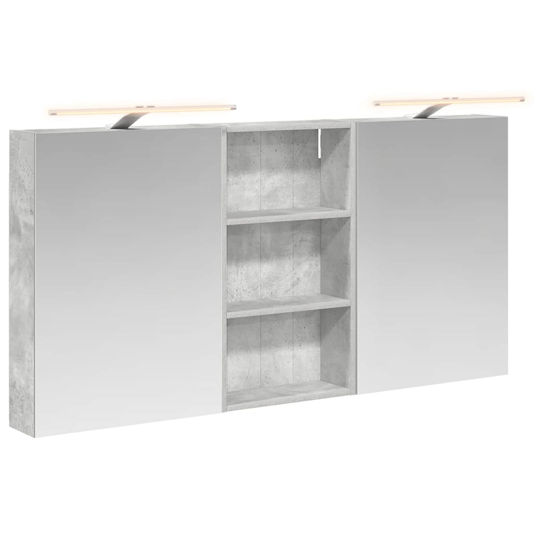 Badeværelsesskabsæt 3 pcs 140 x 14,5 x 70 cm Konstrueret træ