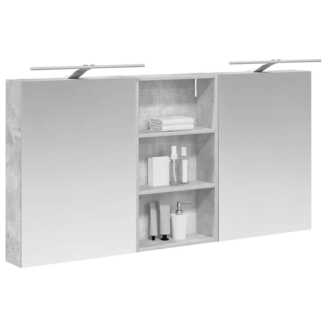 Badeværelsesskabsæt 3 pcs 140 x 14,5 x 70 cm Konstrueret træ