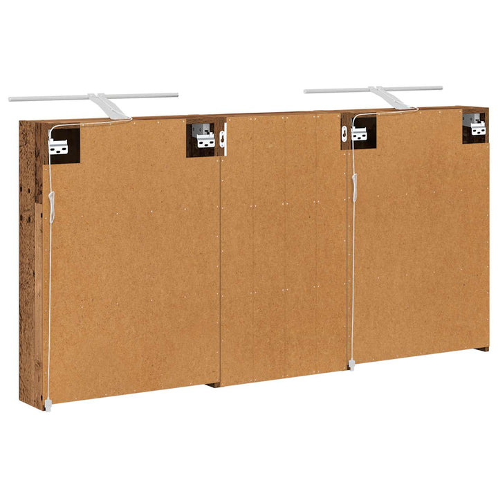 Badeværelsesskabsæt 3 pcs 140 x 14,5 x 70 cm Konstrueret træ
