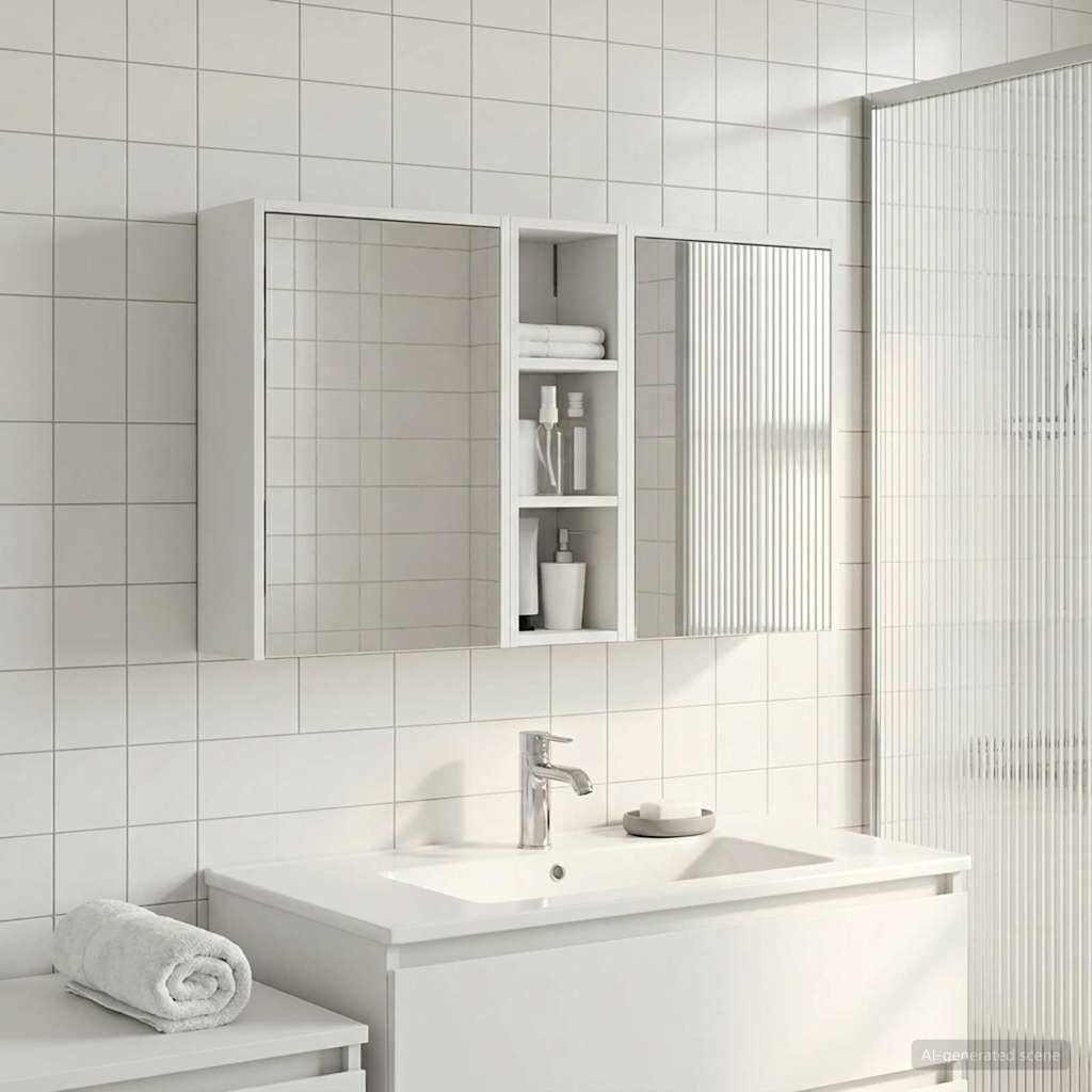 Badeværelsesskabsæt 3 pcs 106 x 16 x 62,5 cm Konstrueret træ
