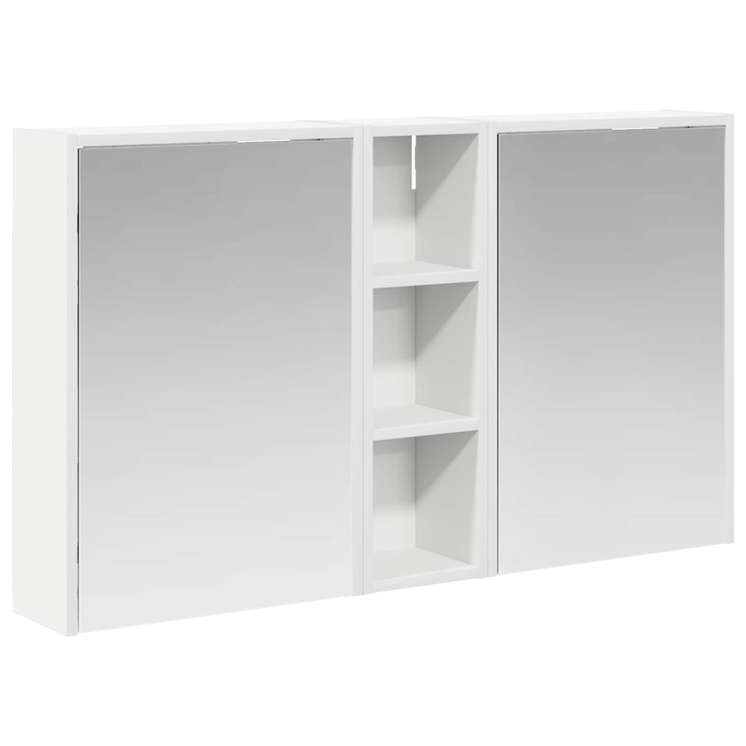 Badeværelsesskabsæt 3 pcs 106 x 16 x 62,5 cm Konstrueret træ