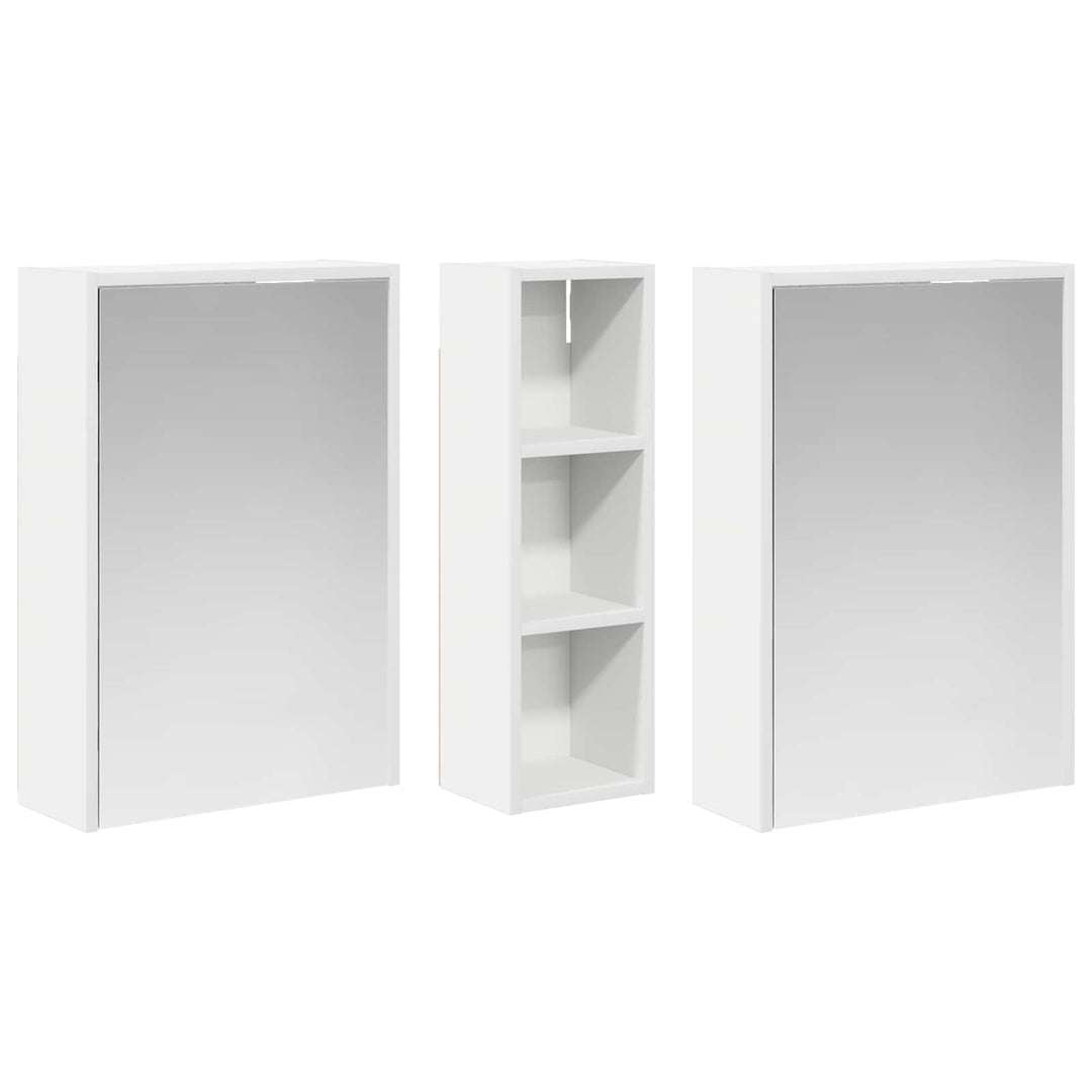 Badeværelsesskabsæt 3 pcs 106 x 16 x 62,5 cm Konstrueret træ