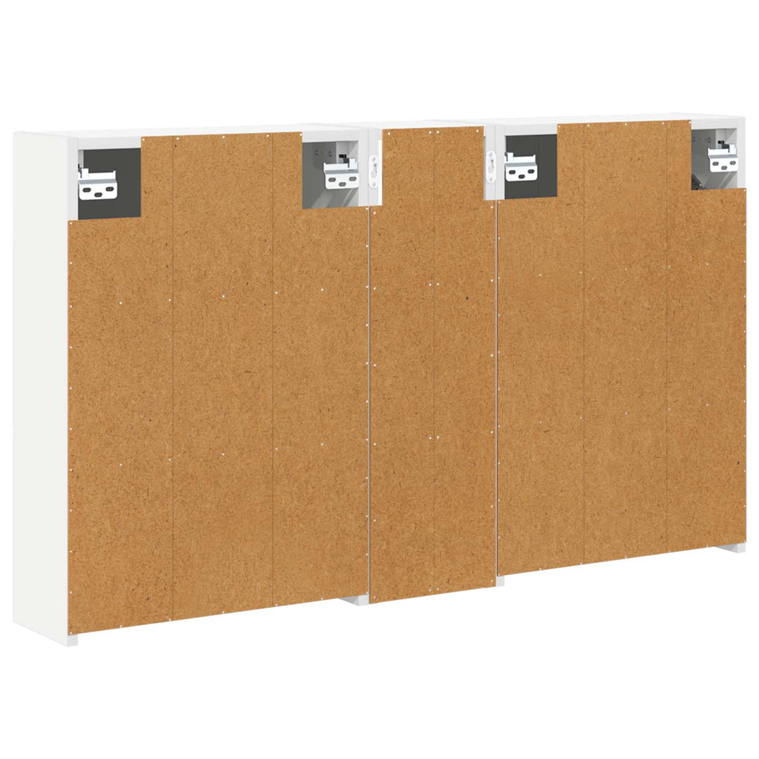 Badeværelsesskabsæt 3 pcs 106 x 16 x 62,5 cm Konstrueret træ