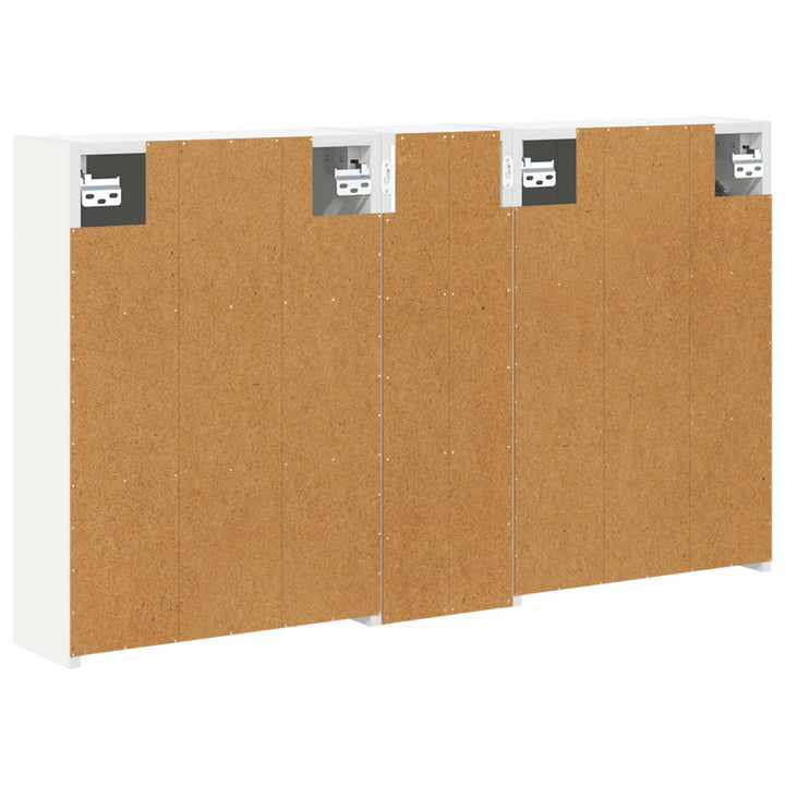 Badeværelsesskabsæt 3 pcs 106 x 16 x 62,5 cm Konstrueret træ