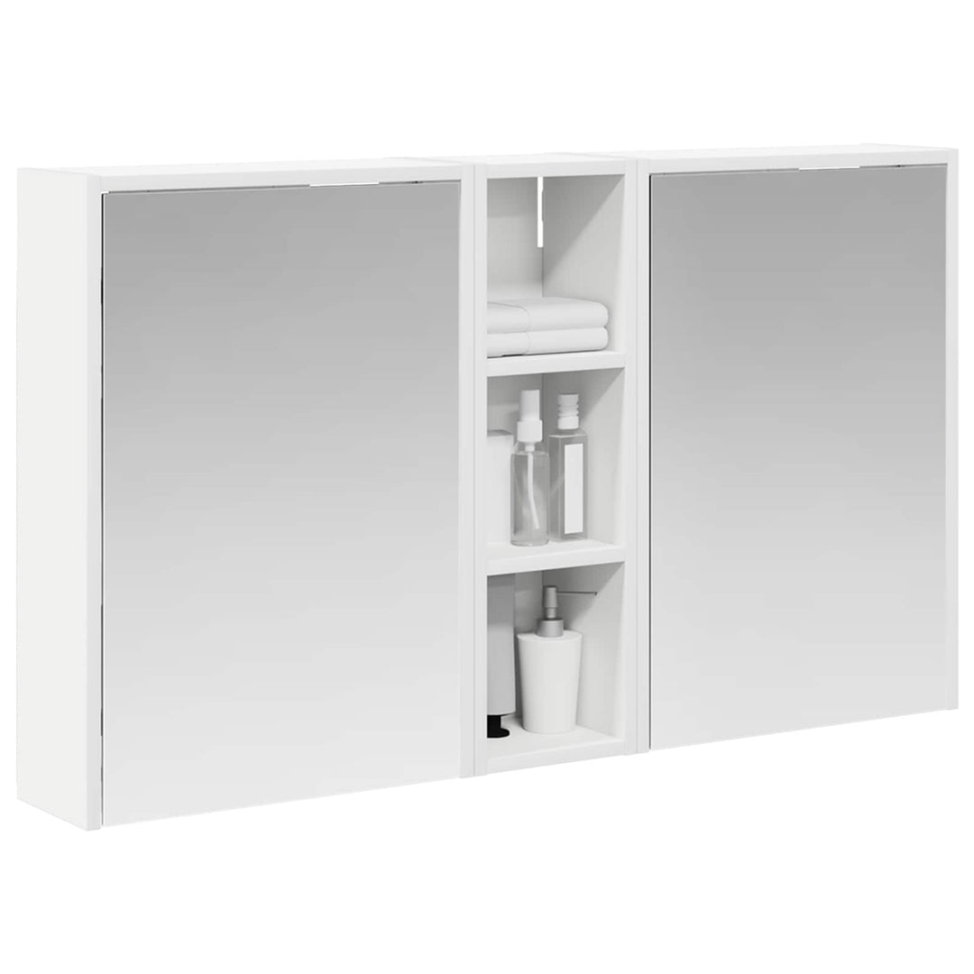 Badeværelsesskabsæt 3 pcs 106 x 16 x 62,5 cm Konstrueret træ