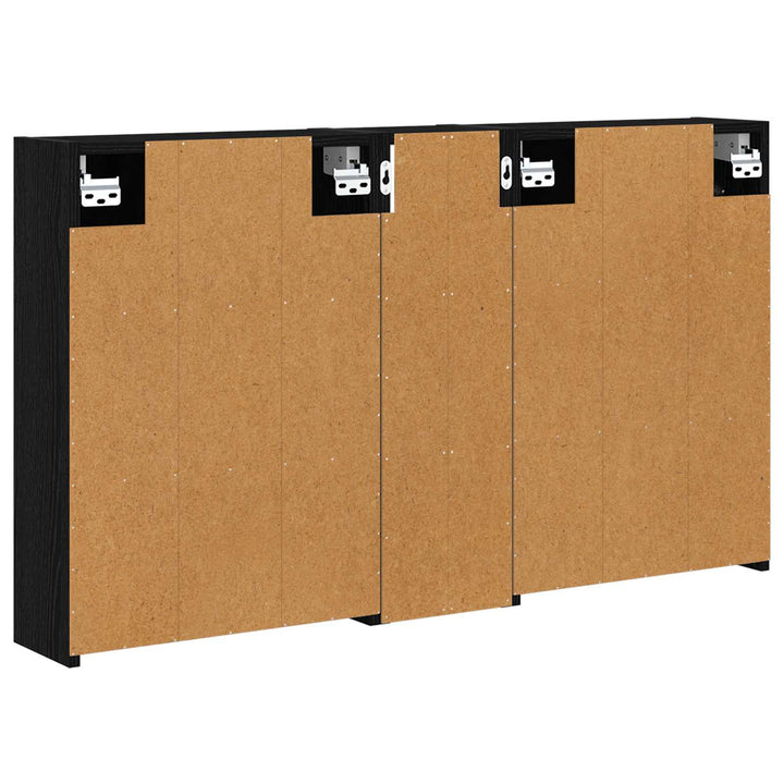 Badeværelsesskabsæt 3 pcs 106 x 16 x 62,5 cm Konstrueret træ