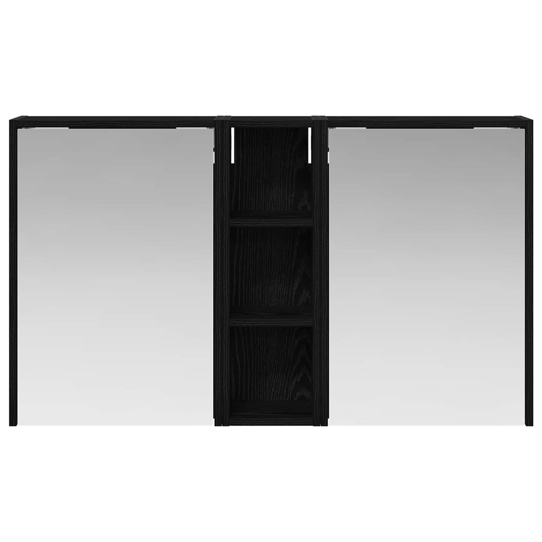 Badeværelsesskabsæt 3 pcs 106 x 16 x 62,5 cm Konstrueret træ