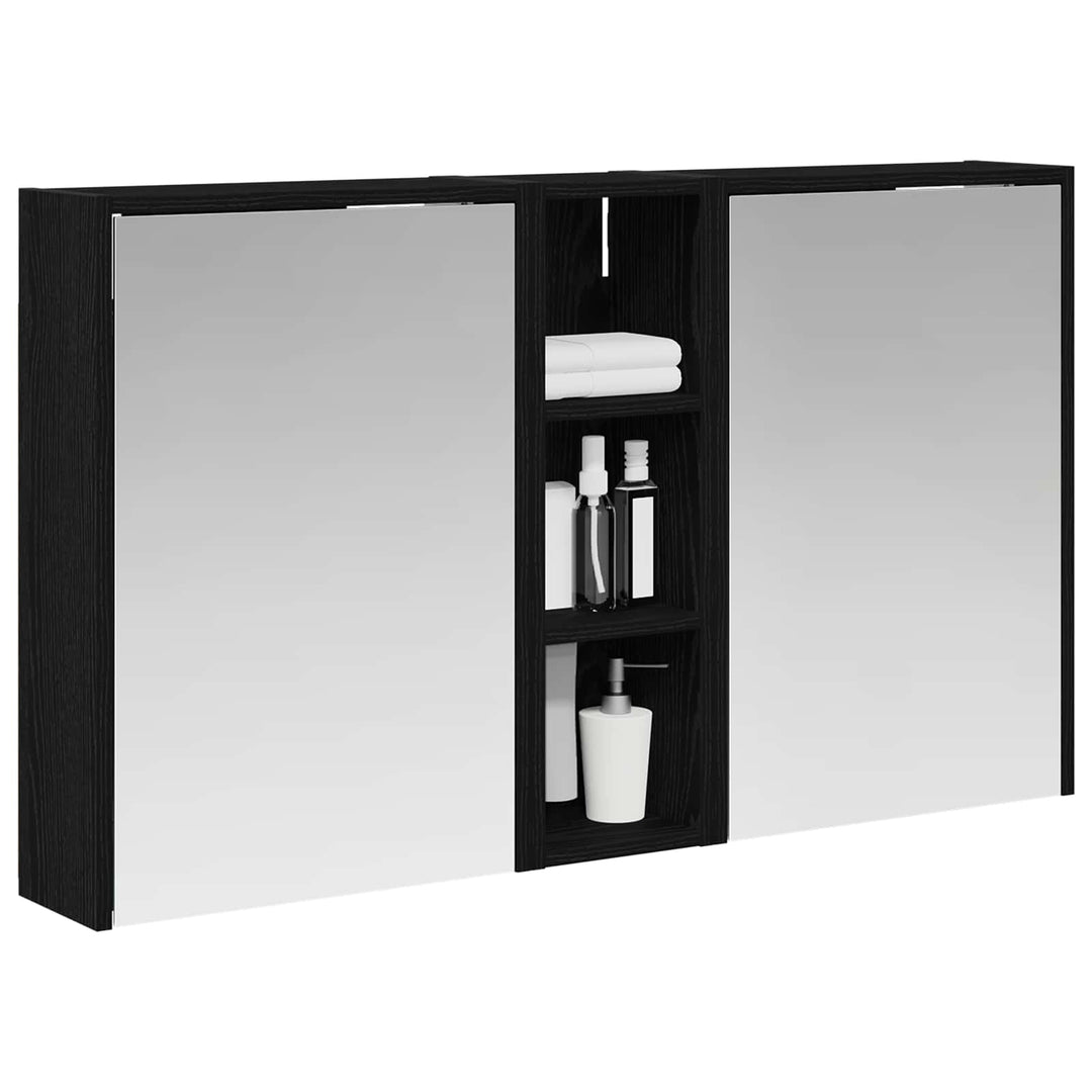 Badeværelsesskabsæt 3 pcs 106 x 16 x 62,5 cm Konstrueret træ