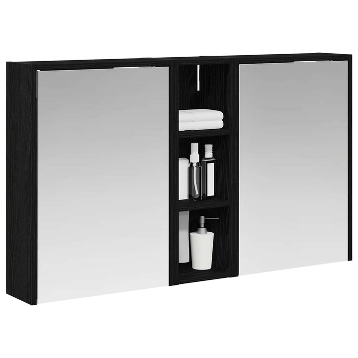 Badeværelsesskabsæt 3 pcs 106 x 16 x 62,5 cm Konstrueret træ