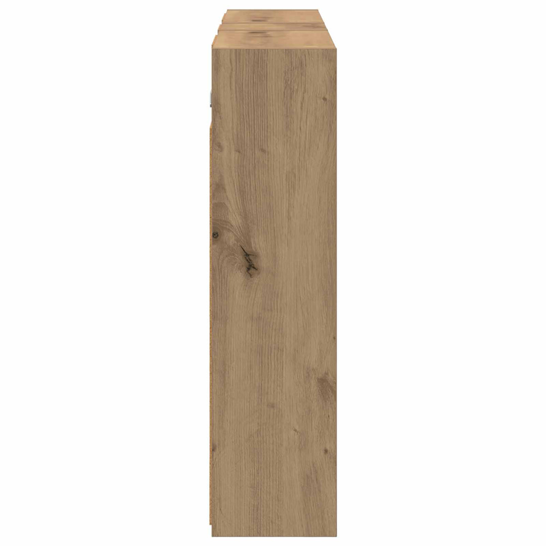 Badeværelsesskabsæt 3 stk. 106 x 16 x 62,5 cm Konstrueret træ
