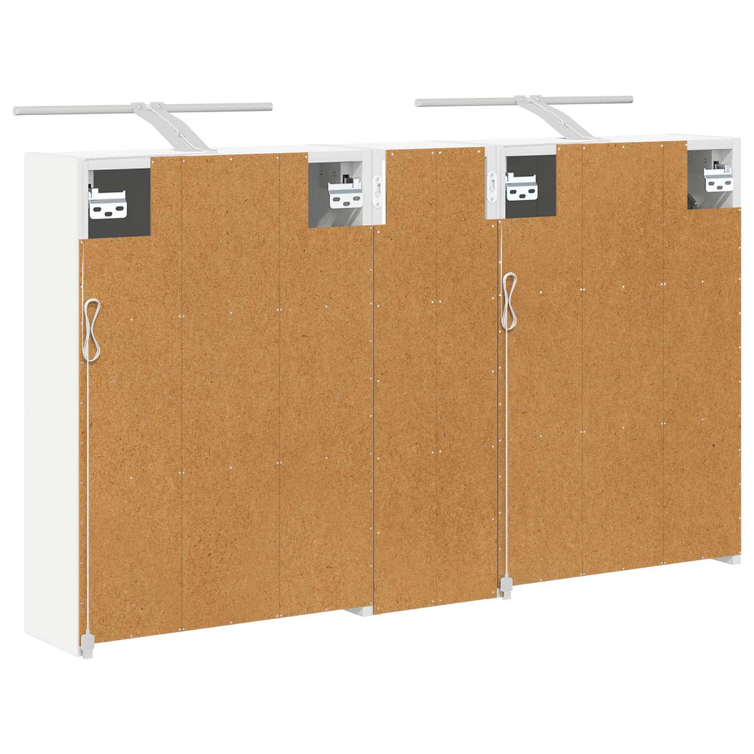 Badeværelsesskabsæt 3 pcs 106 x 16 x 62,5 cm Konstrueret træ