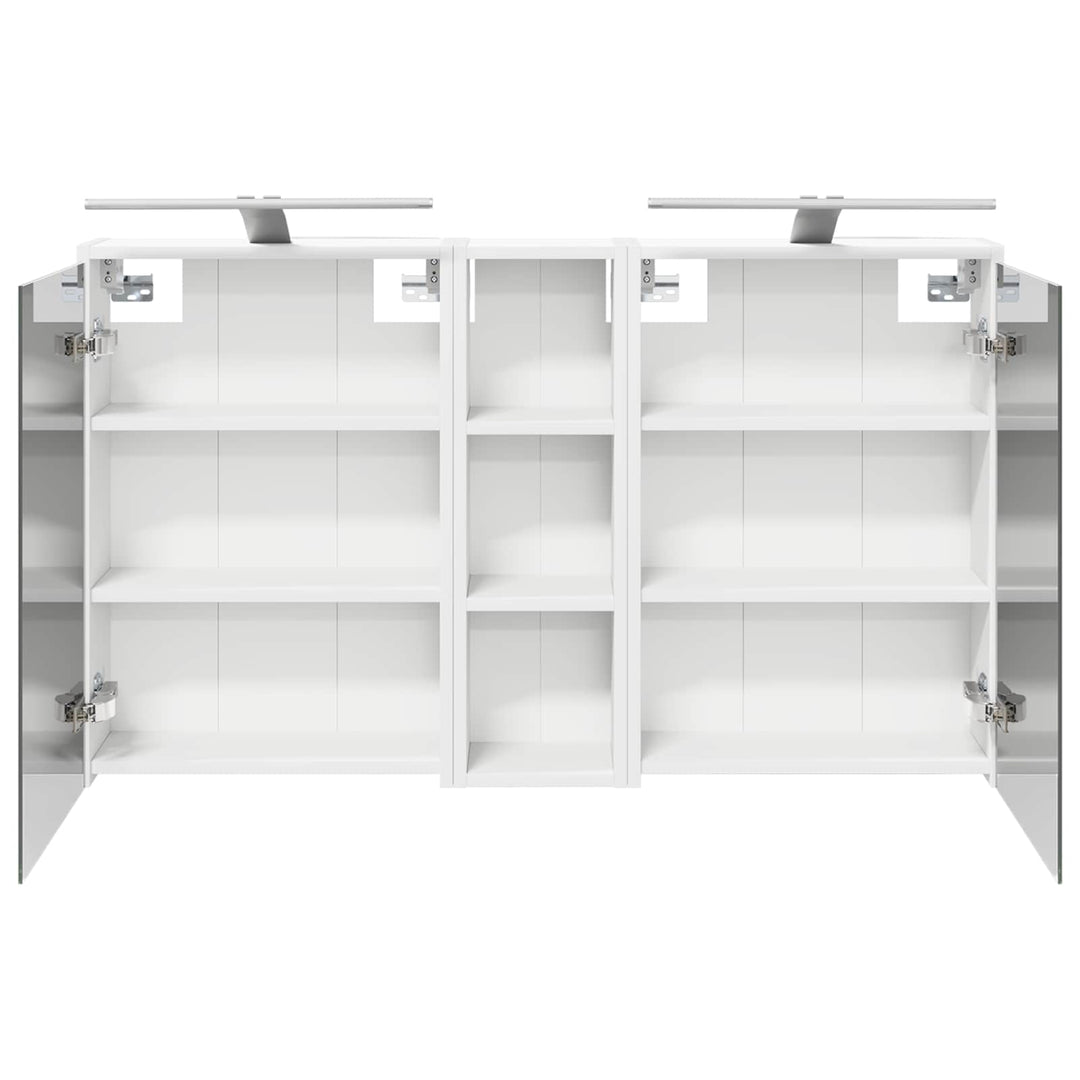 Badeværelsesskabsæt 3 pcs 106 x 16 x 62,5 cm Konstrueret træ