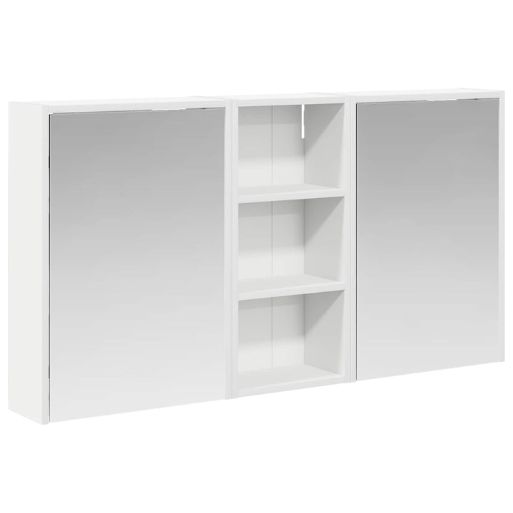 Badeværelsesskabsæt 3 pcs 116 x 16 x 62,5 cm Konstrueret træ