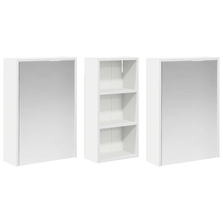 Badeværelsesskabsæt 3 pcs 116 x 16 x 62,5 cm Konstrueret træ