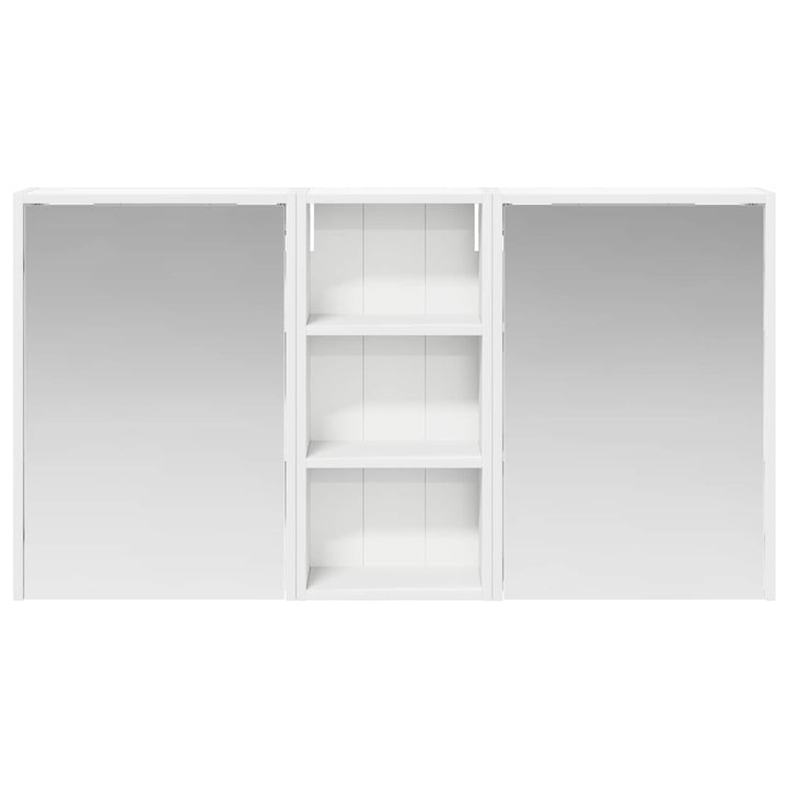 Badeværelsesskabsæt 3 pcs 116 x 16 x 62,5 cm Konstrueret træ
