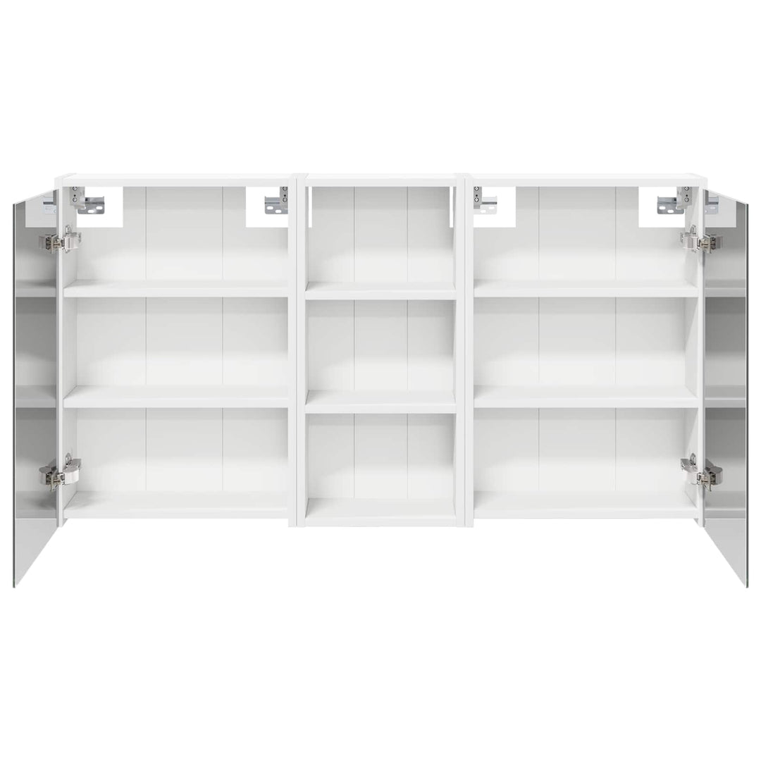 Badeværelsesskabsæt 3 pcs 116 x 16 x 62,5 cm Konstrueret træ