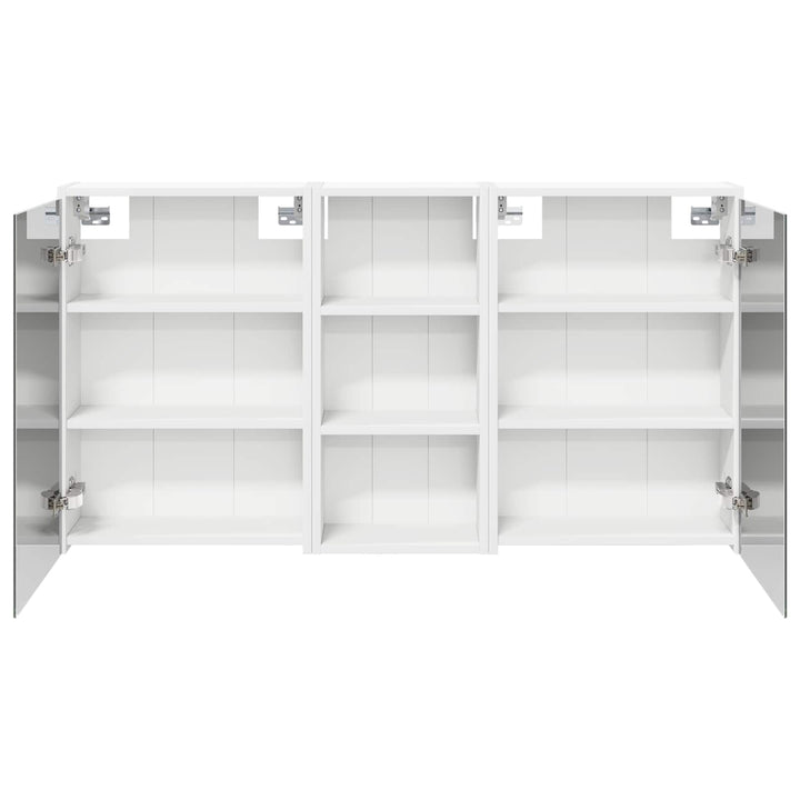 Badeværelsesskabsæt 3 pcs 116 x 16 x 62,5 cm Konstrueret træ