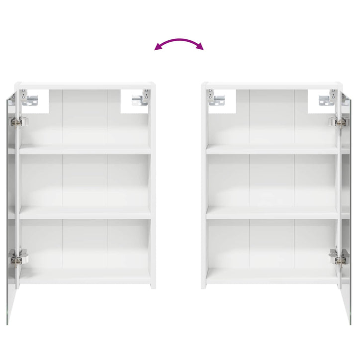 Badeværelsesskabsæt 3 pcs 116 x 16 x 62,5 cm Konstrueret træ