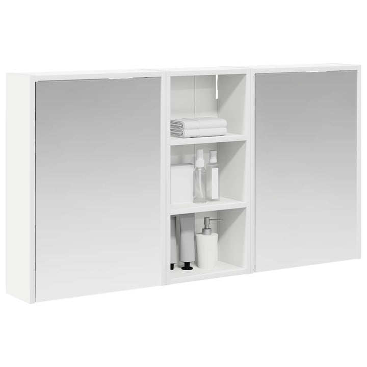 Badeværelsesskabsæt 3 pcs 116 x 16 x 62,5 cm Konstrueret træ