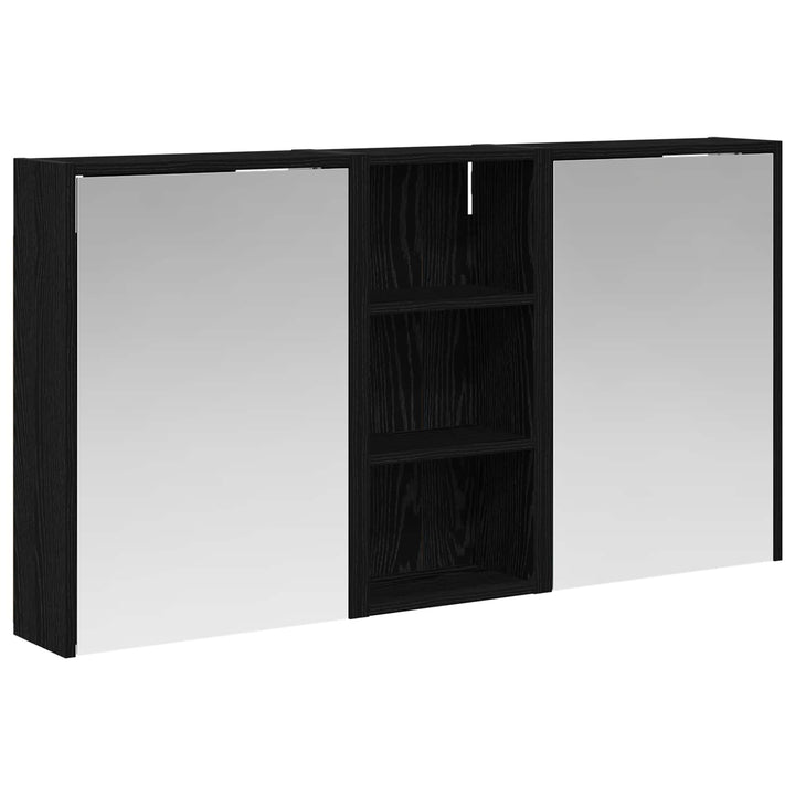 Badeværelsesskabsæt 3 pcs 116 x 16 x 62,5 cm Konstrueret træ