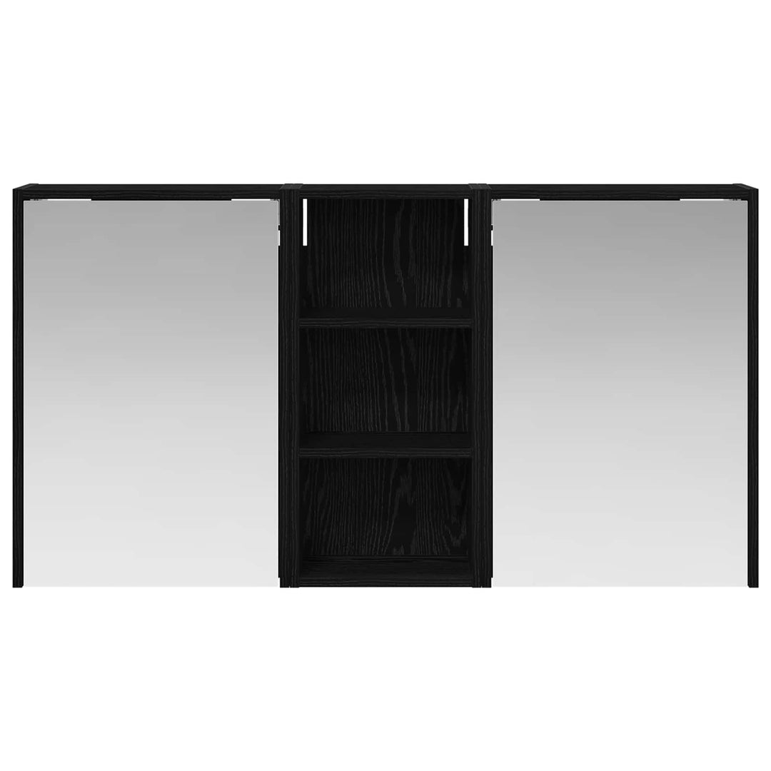 Badeværelsesskabsæt 3 pcs 116 x 16 x 62,5 cm Konstrueret træ