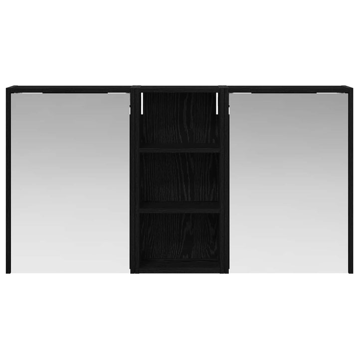 Badeværelsesskabsæt 3 pcs 116 x 16 x 62,5 cm Konstrueret træ