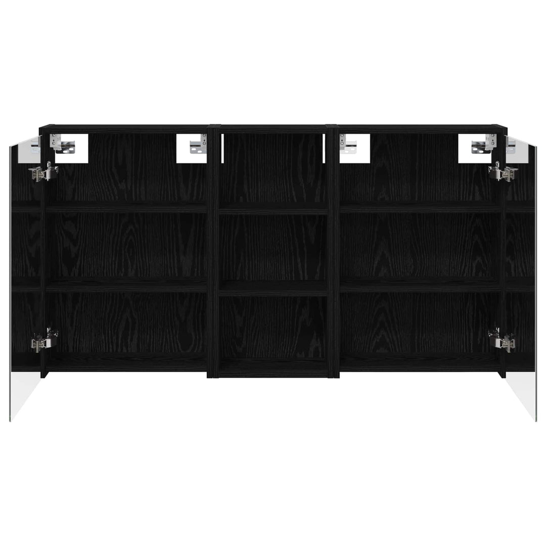Badeværelsesskabsæt 3 pcs 116 x 16 x 62,5 cm Konstrueret træ