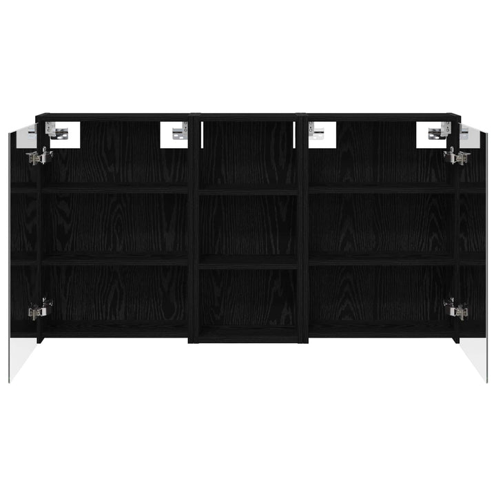 Badeværelsesskabsæt 3 pcs 116 x 16 x 62,5 cm Konstrueret træ