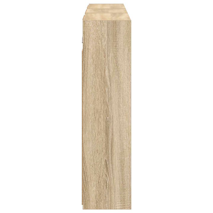Badeværelsesskabsæt 3 stk. 116 x 16 x 62,5 cm Konstrueret træ