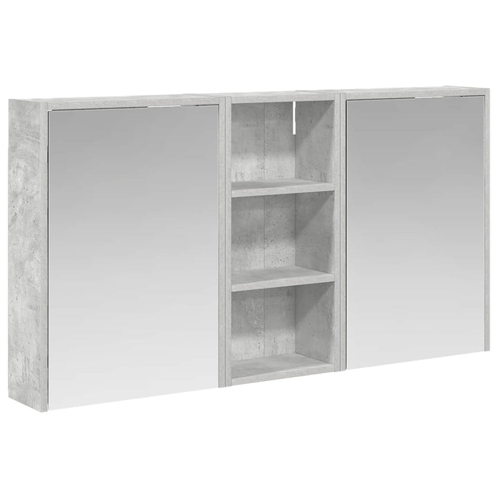 Badeværelsesskabsæt 3 pcs 116 x 16 x 62,5 cm Konstrueret træ