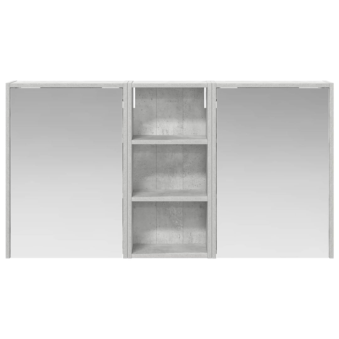 Badeværelsesskabsæt 3 pcs 116 x 16 x 62,5 cm Konstrueret træ