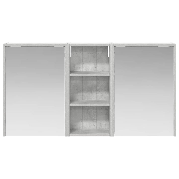 Badeværelsesskabsæt 3 pcs 116 x 16 x 62,5 cm Konstrueret træ