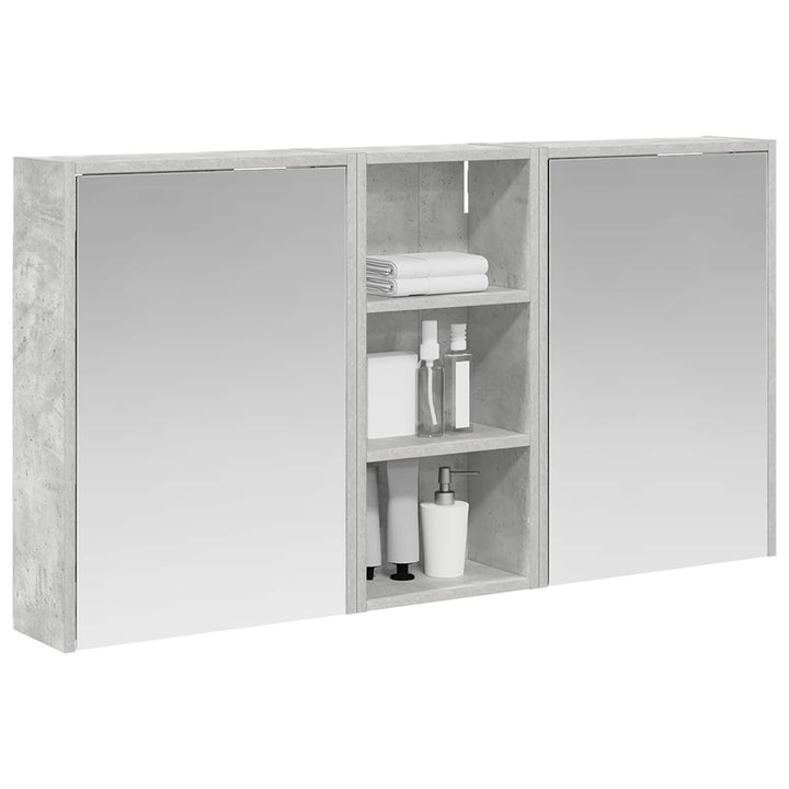 Badeværelsesskabsæt 3 pcs 116 x 16 x 62,5 cm Konstrueret træ