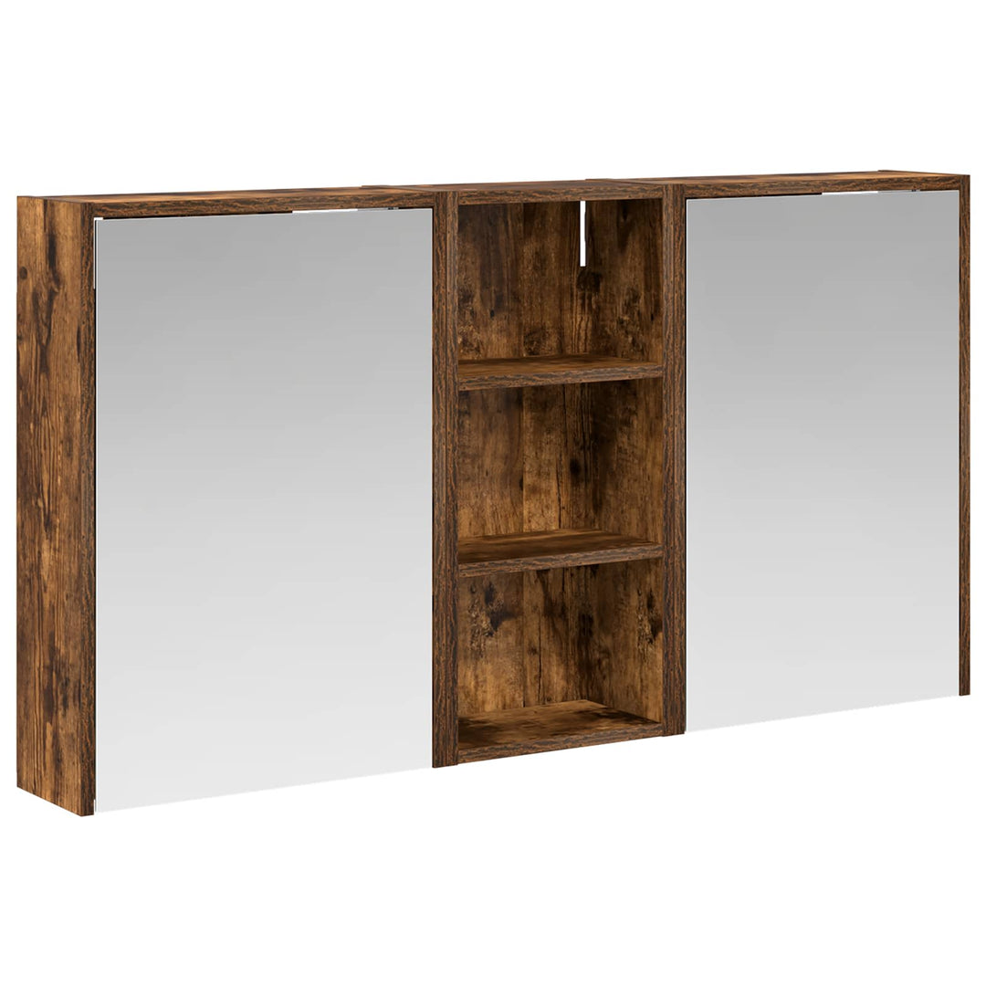Badeværelsesskabsæt 3 pcs 116 x 16 x 62,5 cm Konstrueret træ
