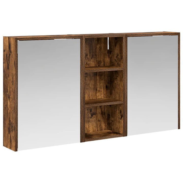 Badeværelsesskabsæt 3 pcs 116 x 16 x 62,5 cm Konstrueret træ