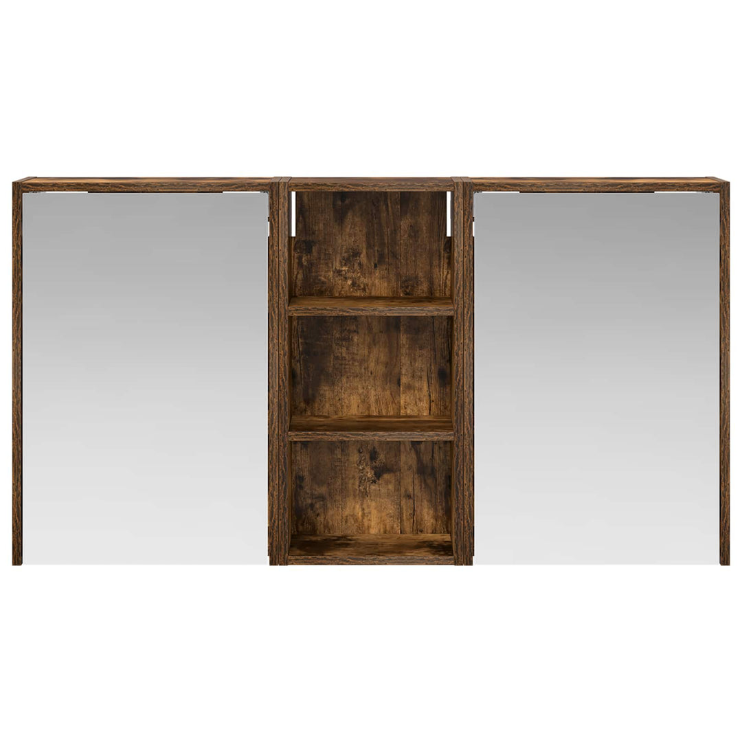 Badeværelsesskabsæt 3 pcs 116 x 16 x 62,5 cm Konstrueret træ