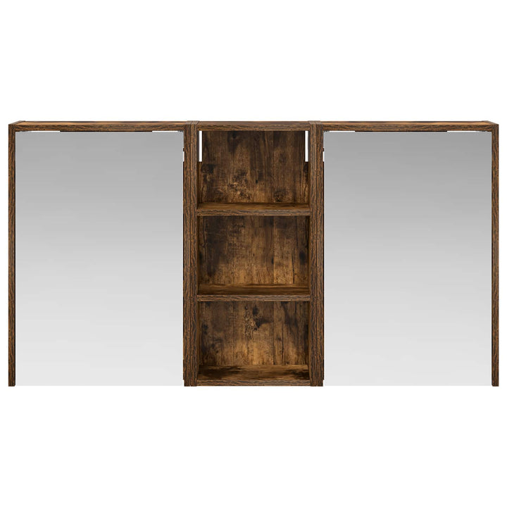 Badeværelsesskabsæt 3 pcs 116 x 16 x 62,5 cm Konstrueret træ