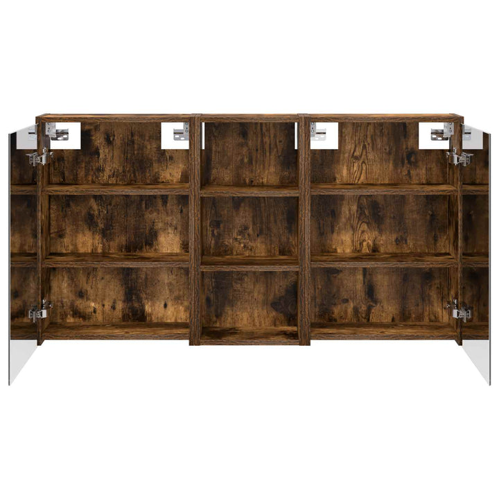 Badeværelsesskabsæt 3 pcs 116 x 16 x 62,5 cm Konstrueret træ