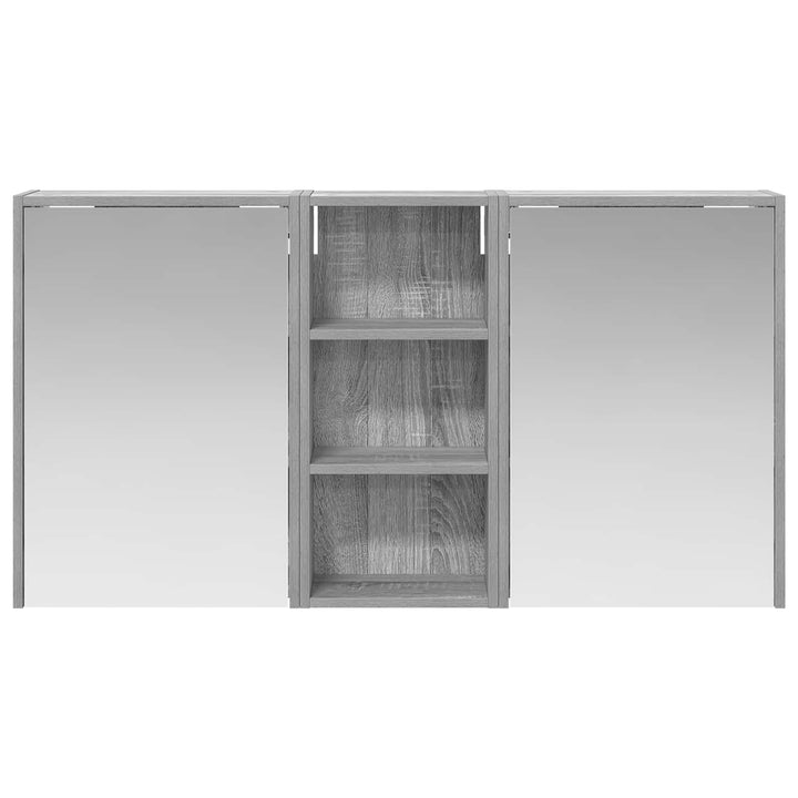 Badeværelsesskabsæt 3 pcs 116 x 16 x 62,5 cm Konstrueret træ