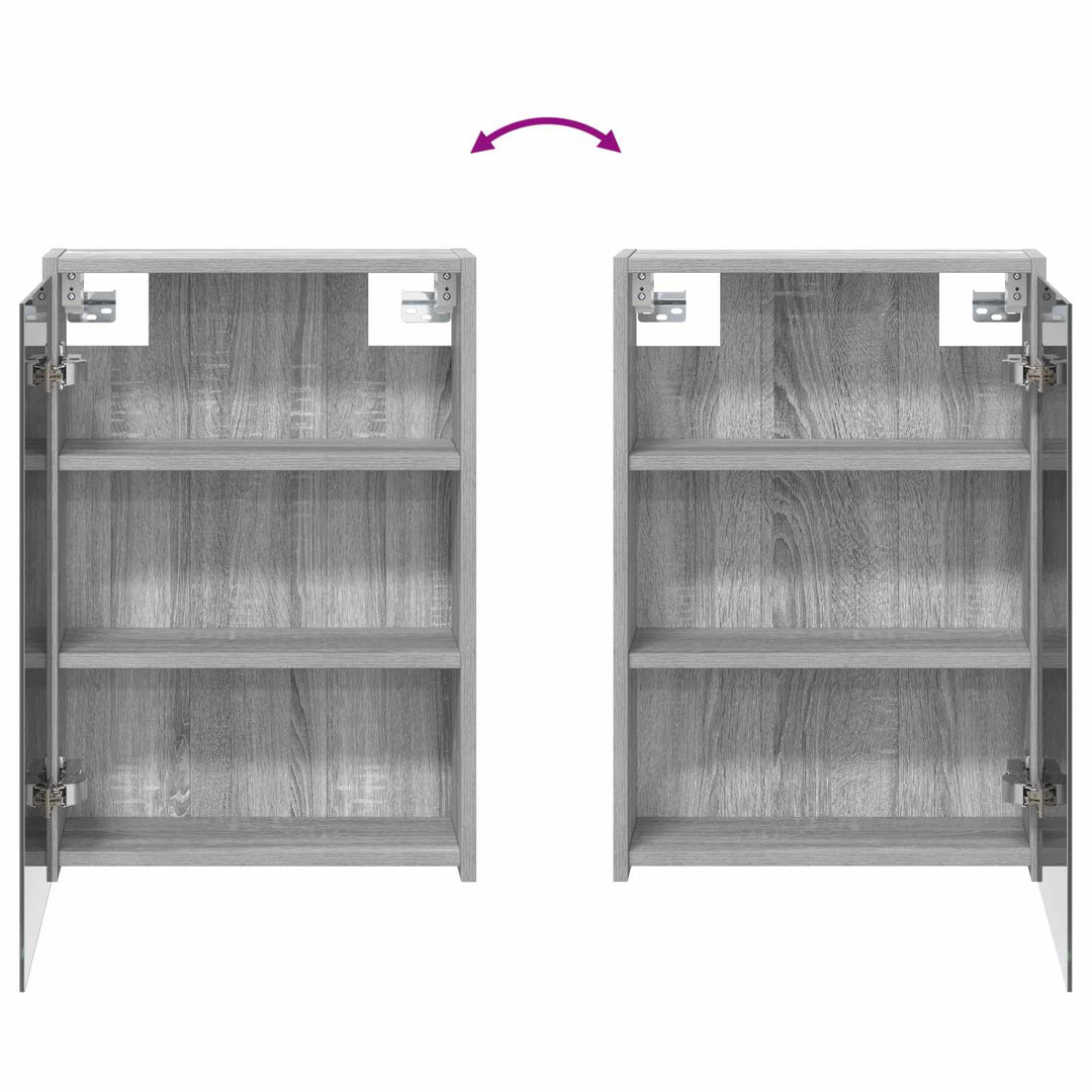 Badeværelsesskabsæt 3 pcs 116 x 16 x 62,5 cm Konstrueret træ