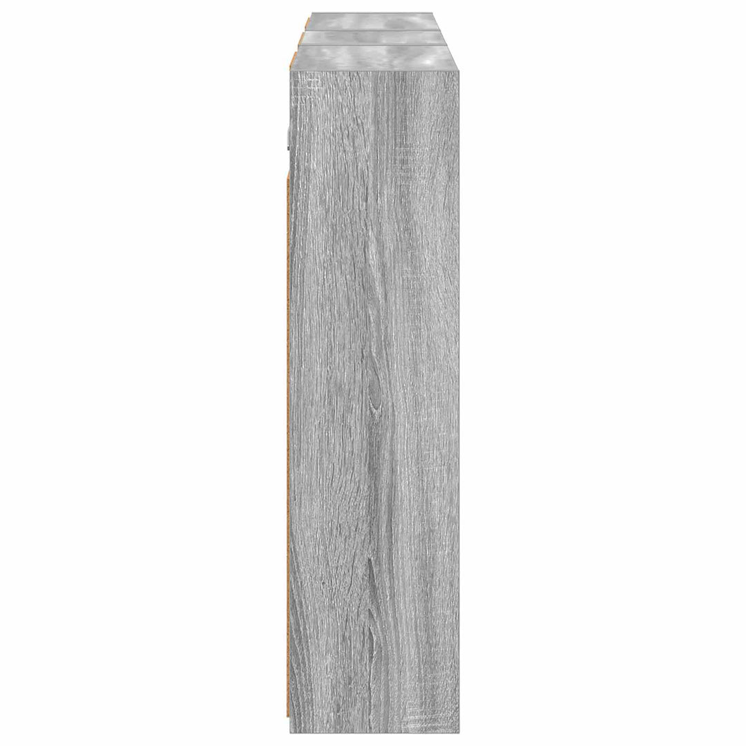 Badeværelsesskabsæt 3 pcs 116 x 16 x 62,5 cm Konstrueret træ