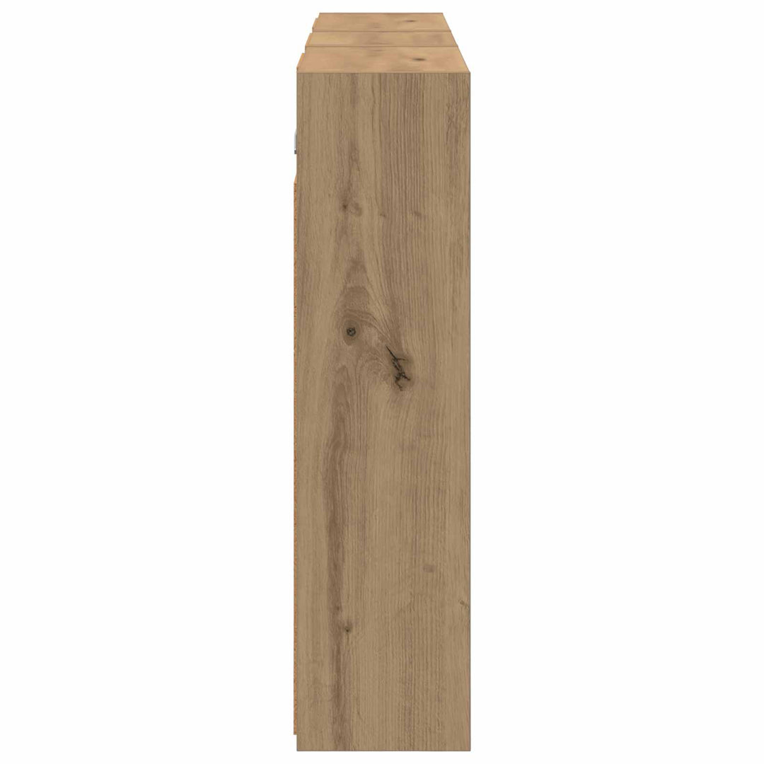 Badeværelsesskabsæt 3 pcs 116 x 16 x 62,5 cm Konstrueret træ