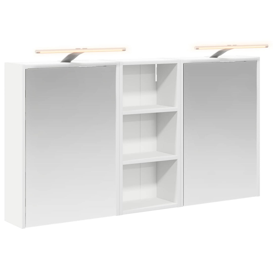 Badeværelsesskabsæt 3 pcs 116 x 16 x 62,5 cm Konstrueret træ