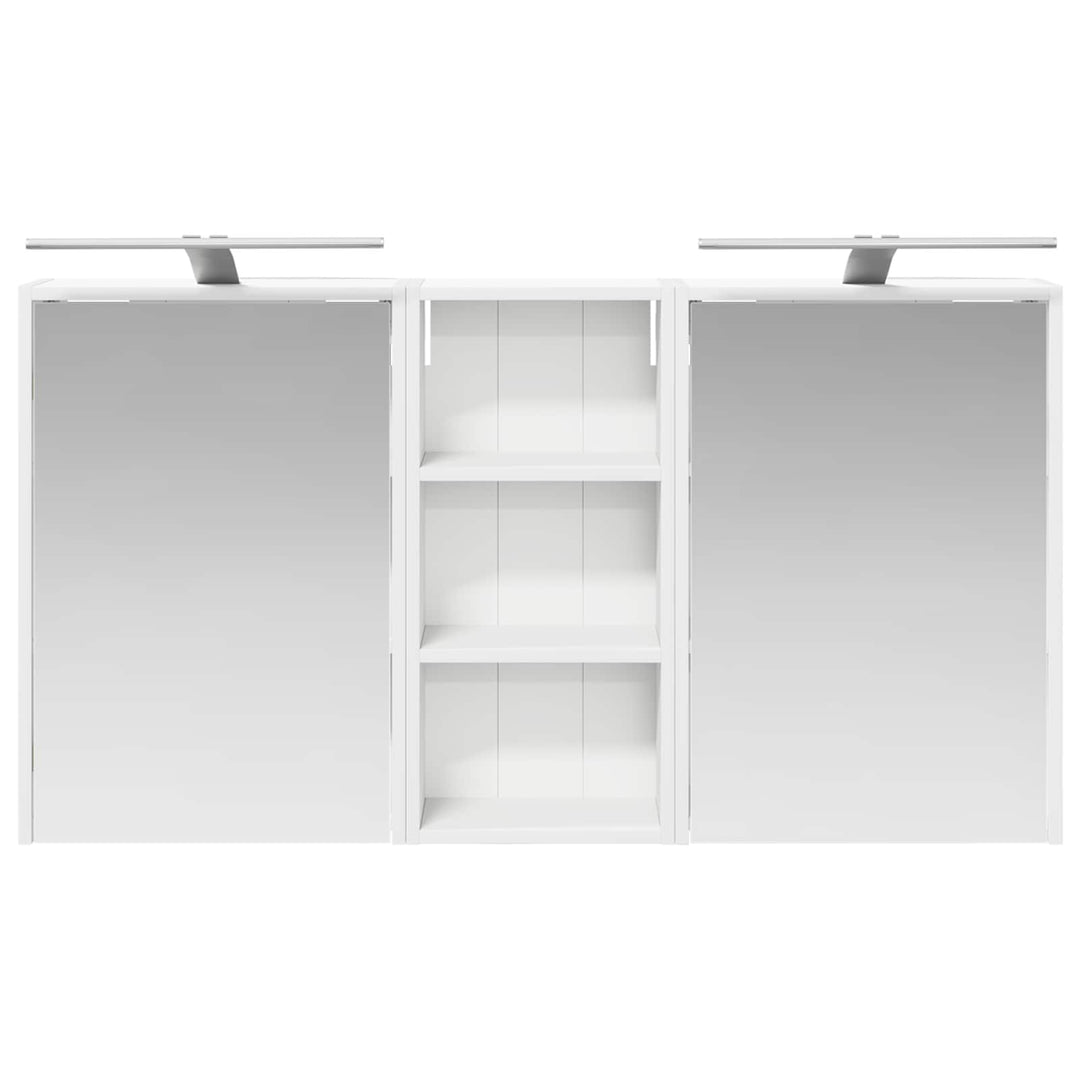 Badeværelsesskabsæt 3 pcs 116 x 16 x 62,5 cm Konstrueret træ
