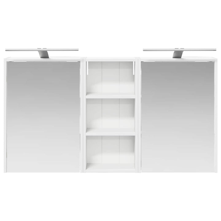 Badeværelsesskabsæt 3 pcs 116 x 16 x 62,5 cm Konstrueret træ