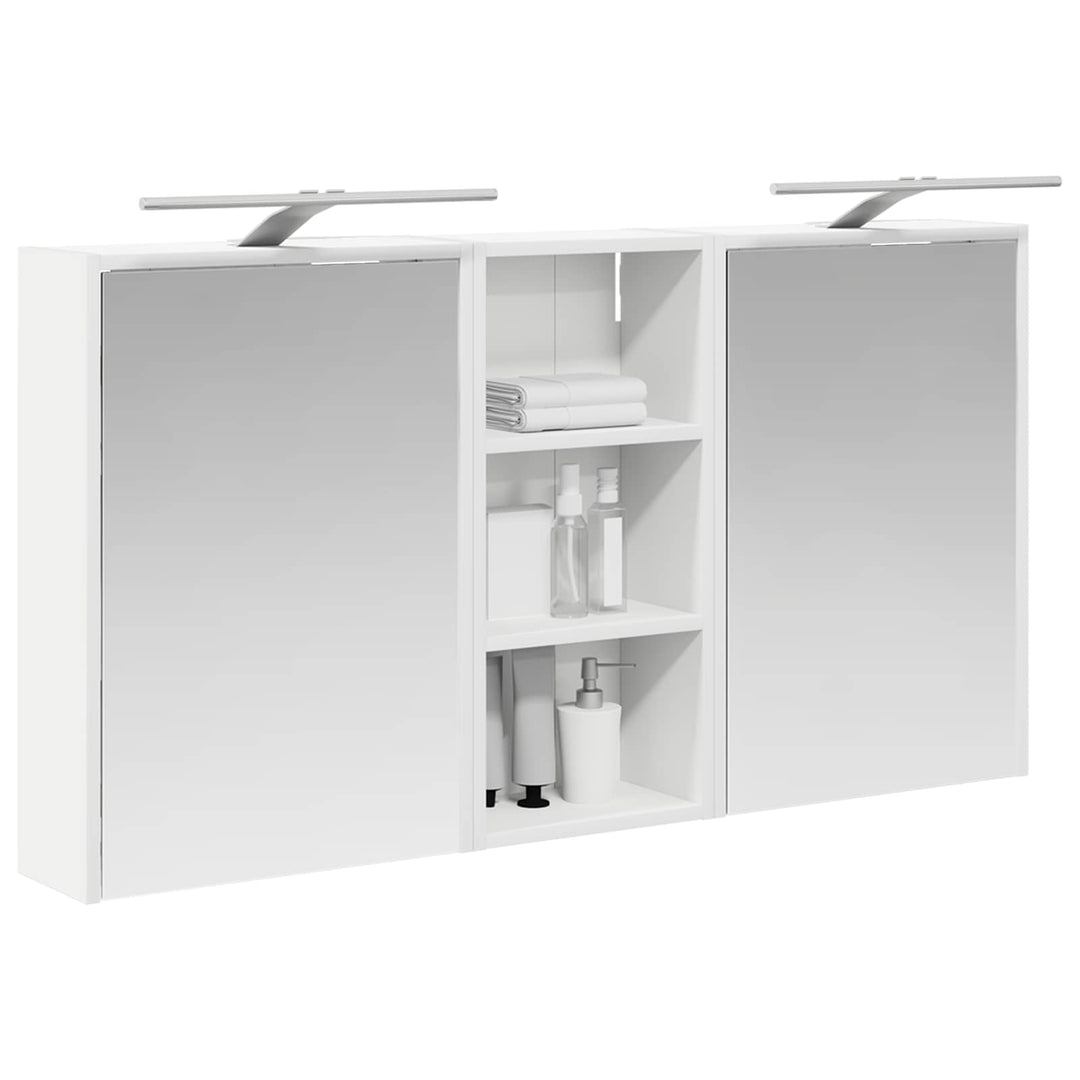 Badeværelsesskabsæt 3 pcs 116 x 16 x 62,5 cm Konstrueret træ